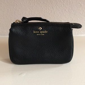 KATE SPADE mini natasha coin wallet black